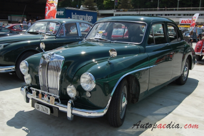 MG Magnette ZA 1953-1956 (1956 saloon 4d), left front view