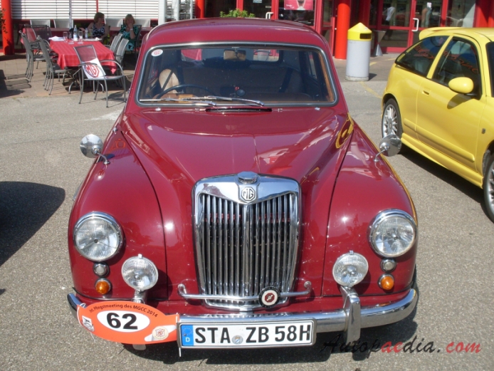 MG Magnette ZB 1956-1958 (saloon 4d), front view
