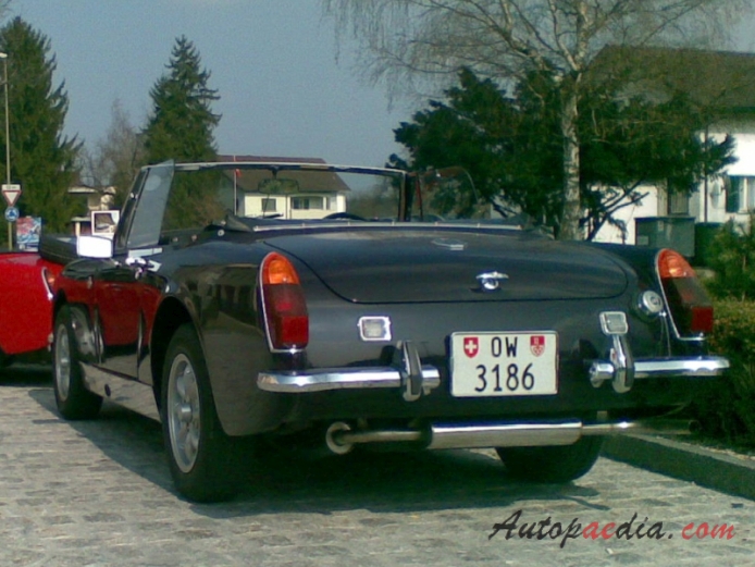 MG Midget Mk III 1966-1974 (1972-1973),  left rear view