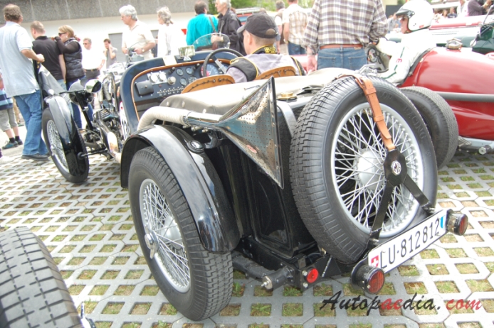 MG N Magnette 1934-1936 (1936 Supercharger),  left rear view