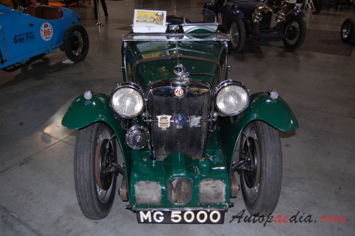 MG PA 1934-1935 (1934 roadster 2d), front view
