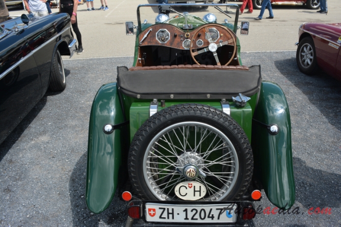 MG PB 1935-1936 (939ccm roadster 2d), rear view
