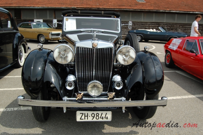 MG SA 1936-1939 (1939 Tickford drophead Coupé 2d), front view