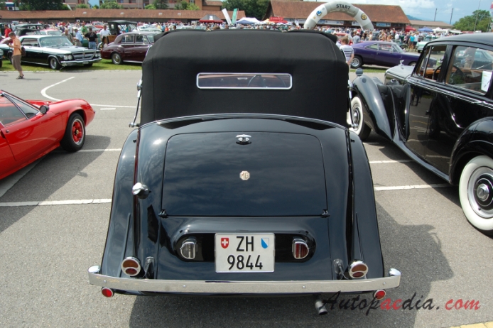 MG SA 1936-1939 (1939 Tickford drophead Coupé 2d), rear view