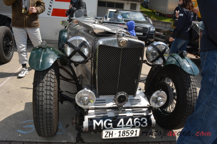 MG TA 1936-1939 (1936 Special Q-Type roadster 2d), front view