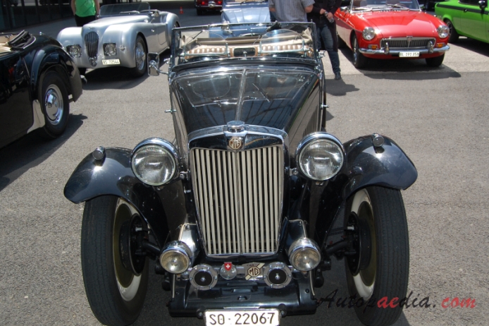MG TA 1936-1939/TB 1939-1940/TC 1945-1950 (roadster 2d), front view