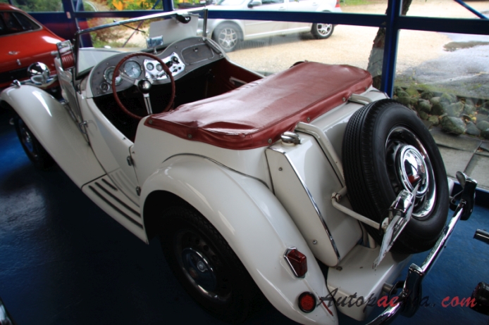 MG TD 1950-1953 (1950 MG TD Mk I roadster 2d), lewy tył