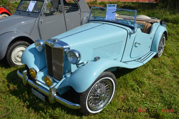 MG TD 1950-1953 (1951 roadster 2d), left front view