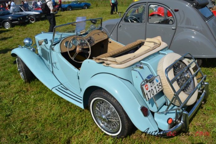 MG TD 1950-1953 (1951 roadster 2d),  left rear view