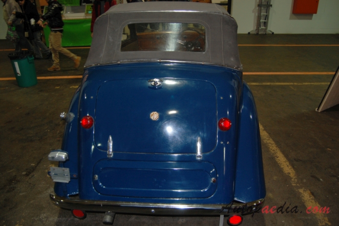 MG Y-type 1947-1953 (1947 convertible 2d), rear view