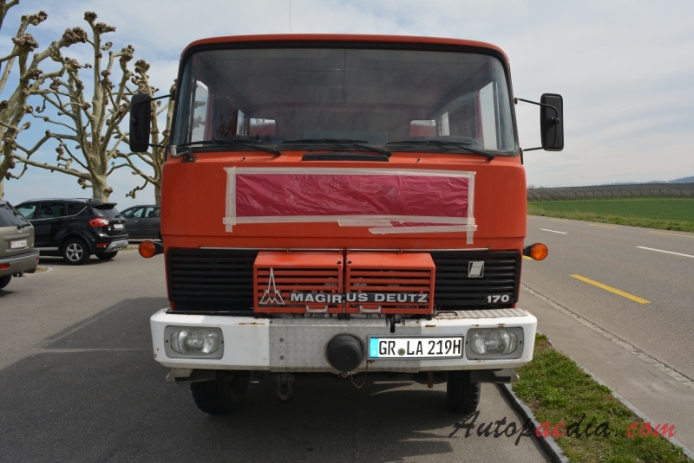 Magirus-Deutz D-Frontlenker (COE) 1963-1987 (1973-1987 Magirus 170 D 11 fire engine), front view