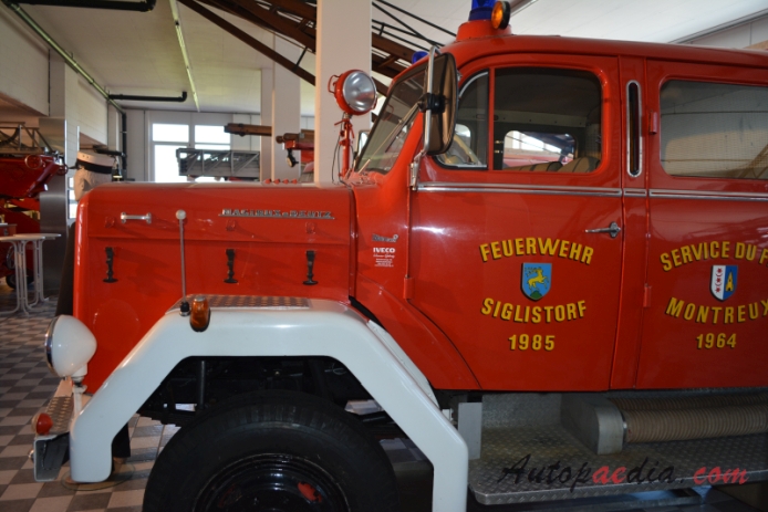 Magirus-Deutz Eckhauber 2nd generation 1953-1975 (1964 Mercur 150 A Feuerwehr Siglistorf fire engine), left side view
