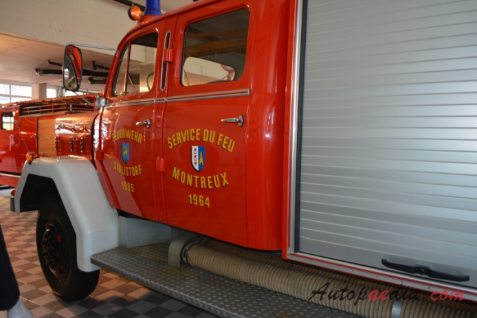 Magirus-Deutz Eckhauber 2. generacja 1953-1975 (1964 Mercur 150 A Feuerwehr Siglistorf wóz strażacki), lewy tył