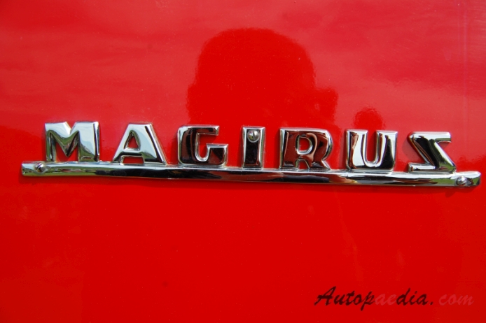 Magirus-Deutz Rundhauber 1951-1967 (1961 Mercur 125 A Betriebsfeuerwehr Nutzfahrzeuge Werner Gehrig fire engine), rear emblem  