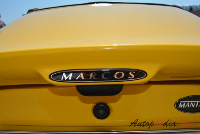 Marcos Mantara 1992-1997 (1998 convertible 2d), emblemat tył 
