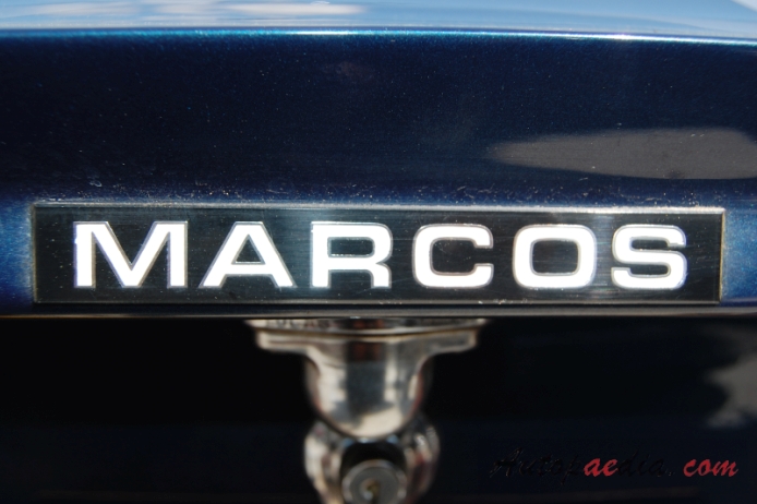 Marcos Mantula 1983-1993 (1990 3.9 V8 Spyder convertible 2d), rear emblem  