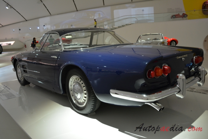 Maserati 5000 GT 1959-1965 (1959 Shah of Persia Touring Coupé 2d),  left rear view
