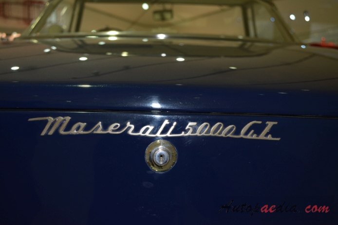 Maserati 5000 GT 1959-1965 (1959 Shah of Persia Touring Coupé 2d), rear emblem  
