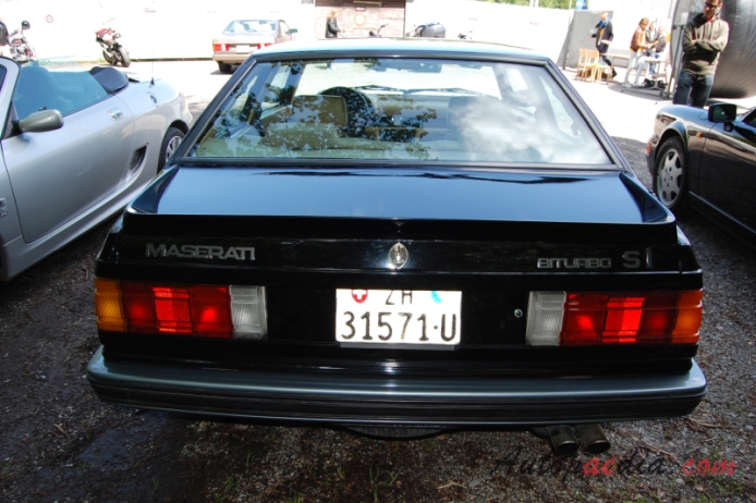 Maserati Biturbo 1981-1994 (1983-1986 Biturbo S Coupé 2d), rear view