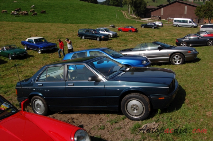 Maserati Biturbo 1981-1994 (1987-1990 430 sedan 4d), right side view