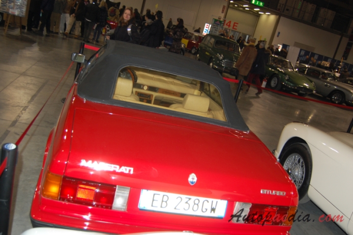 Maserati Biturbo 1981-1994 (1987 2.5L Spyder 2d), rear view