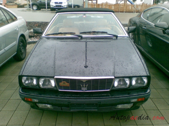 Maserati Biturbo 1981-1994 (1989-1992 Spyder i 2d), front view