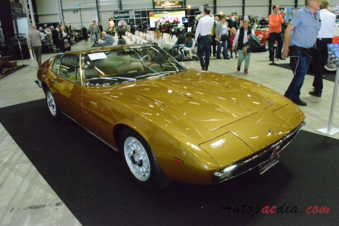 Maserati Ghibli I 1966-1973 (1968 4.7L Coupé), right front view