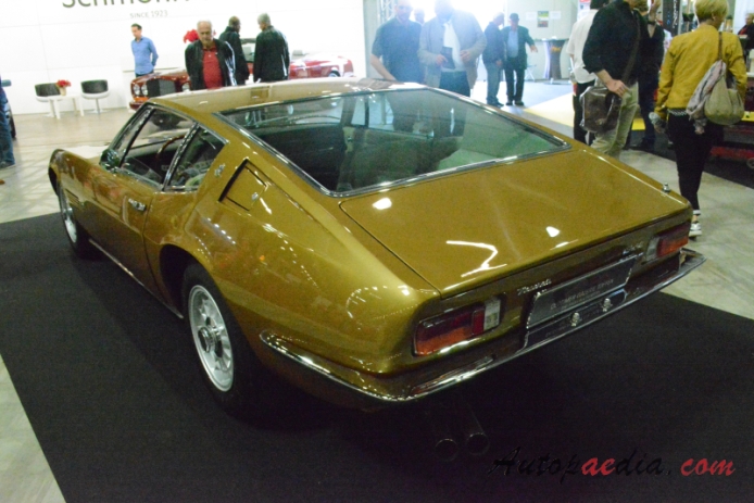 Maserati Ghibli I 1966-1973 (1968 4.7L Coupé),  left rear view