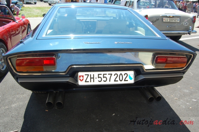 Maserati Khamsin 1974-1982 (1974-1976 Coupé 3d), rear view