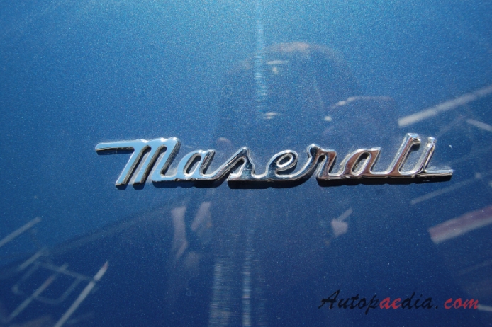 Maserati Khamsin 1974-1982 (1974-1976 Coupé 3d), rear emblem  