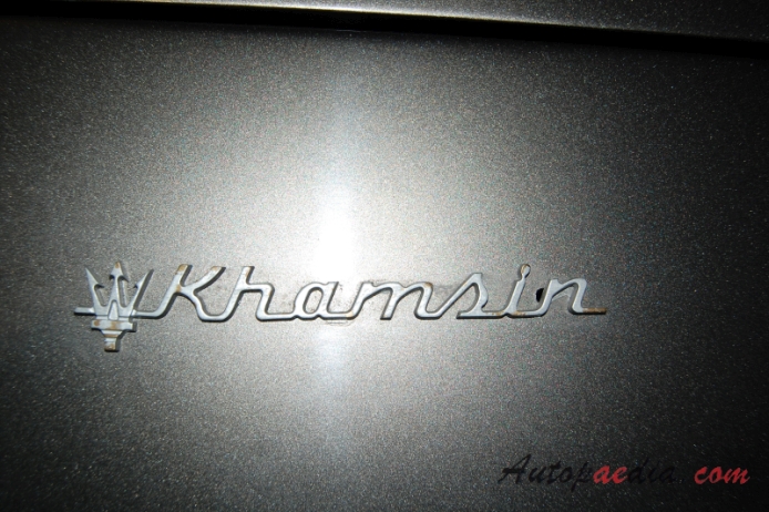 Maserati Khamsin 1974-1982 (1977-1982 Coupé 3d), emblemat tył 