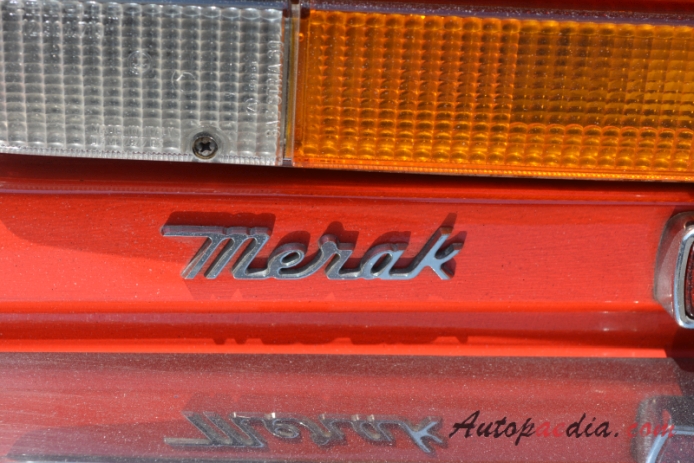 Maserati Merak 1972-1983, emblemat tył 