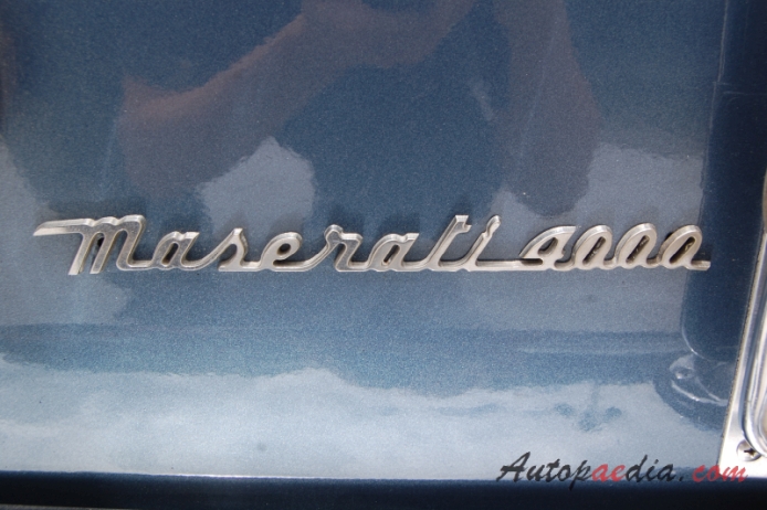 Maserati Mistral 1964-1970 (1967 4.0L Coupé 2d), rear emblem  