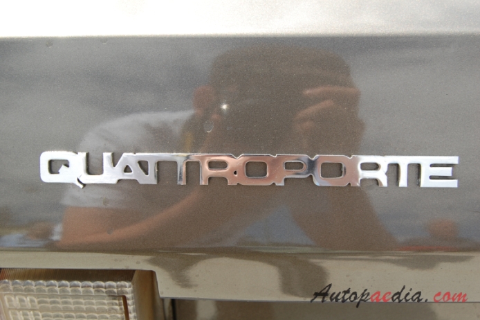 Maserati Quattroporte III 1979-1990 (1982 AM 330 sedan 4d), rear emblem  