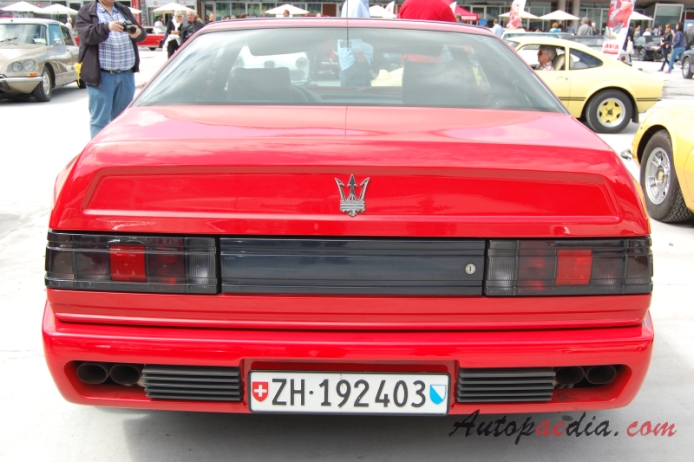 Maserati Shamal 1990-1996 (Coupé 2d), rear view