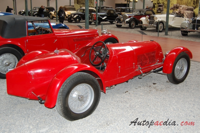 Maserati Tipo 26 1926-1932 (1930 2000 Biplace Sport), prawy tył
