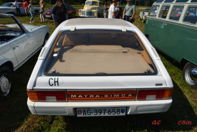 Matra Bagheera 1973-1980 (1976-1977 Courreges Coupé 2d), rear view