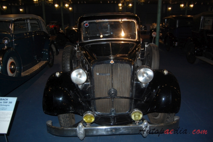 Maybach SW 38 1936-1939 (1937 limousine 4d), front view