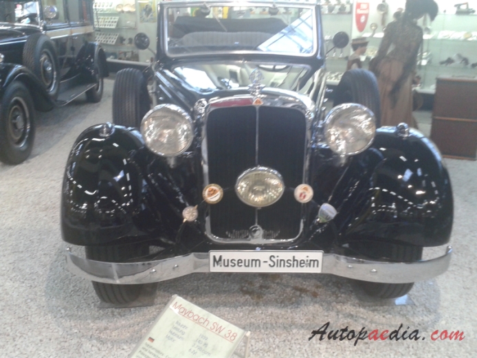 Maybach SW 38 1936-1939 (1939 cabriolet 4d), przód