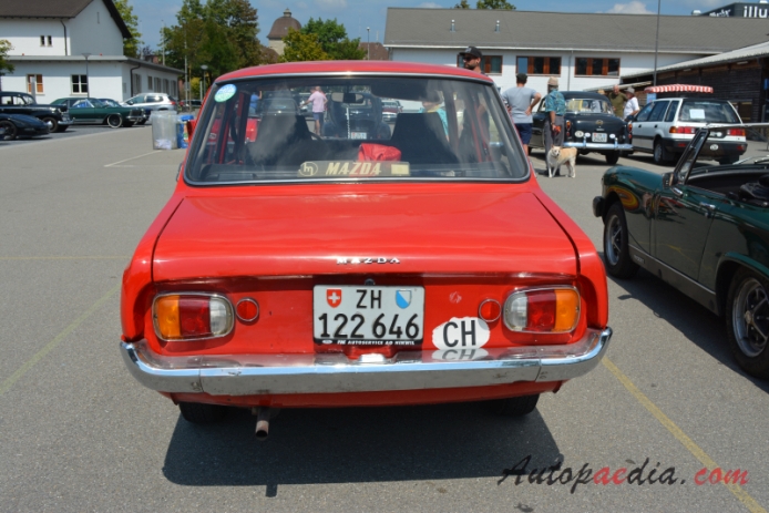 Mazda 1000 1967-1977 (1973 FA2 sedan 2d), rear view