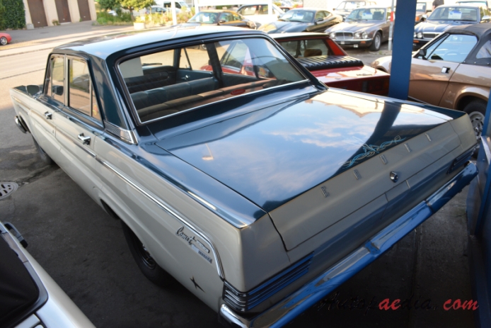 Mercury Comet 3rd generation 1966-1967 (1966 Custom sedan 4d),  left rear view