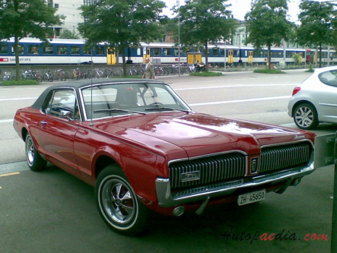 Mercury Cougar 1. generacja 1967-1970 (1967 hardtop Coupé 2d), prawy przód
