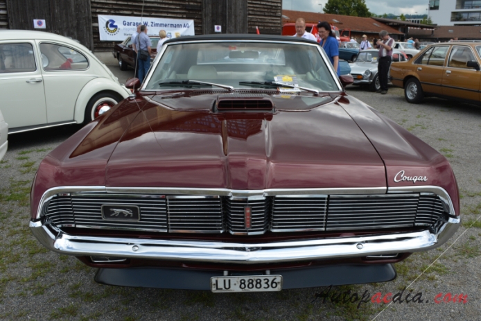 Mercury Cougar 1. generacja 1967-1970 (1969 390 convertible 2d), przód