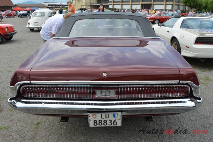 Mercury Cougar 1st generation 1967-1970 (1969 390 convertible 2d), rear view