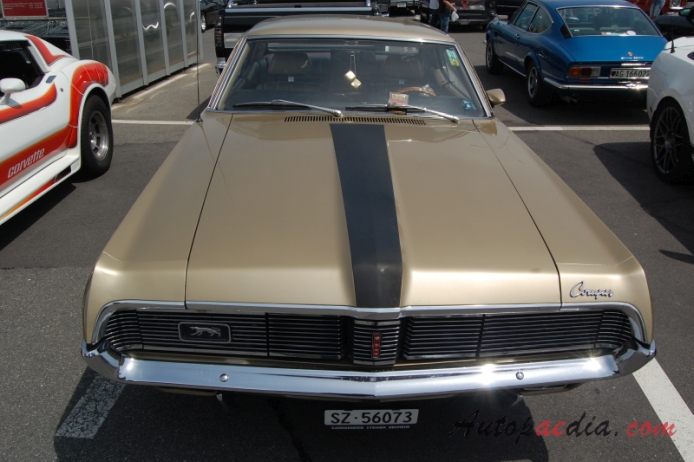 Mercury Cougar 1st generation 1967-1970 (1969 XR-7 hardtop Coupé 2d), front view