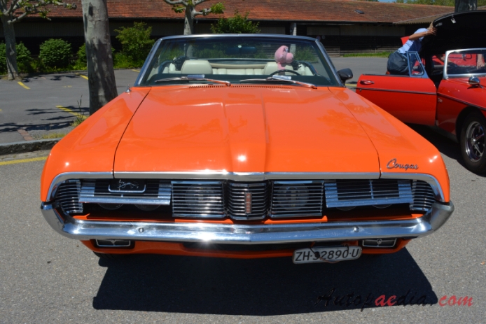 Mercury Cougar 1st generation 1967-1970 (1969 convertible 2d), front view