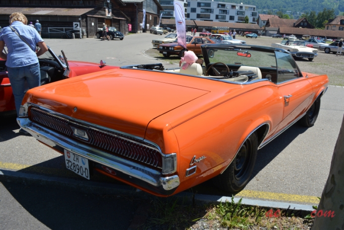 Mercury Cougar 1st generation 1967-1970 (1969 convertible 2d), right rear view