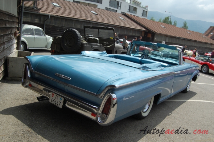 Mercury Monterey 2nd generation 1957-1960 (1960 convertible 2d), right rear view