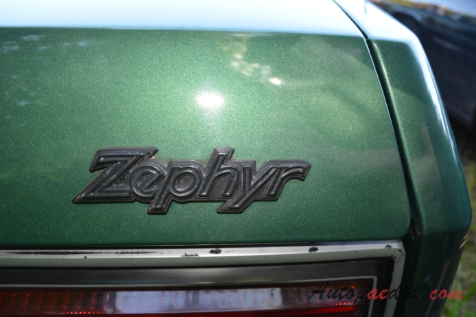 Mercury Zephyr 1978-1983 (sedan 4d), rear emblem  