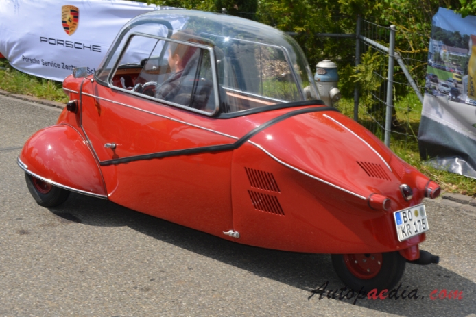 Messerschmitt Kabinenroller KR175 1953-1955 (1955 Coupé), lewy tył